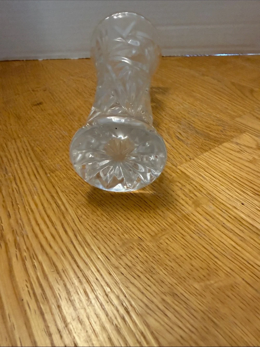 Clear Cut Crystal Bud Vase -